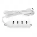 Alargador Zapatilla De 4 Pos 3mt Me204w Macrotel Blanco