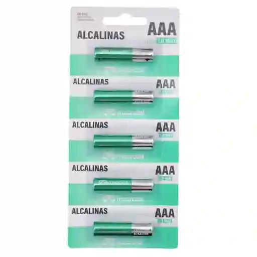 Pack 5 Pilas Alcalinas Aaa Prepicadas 1.5 Volt Macrotel