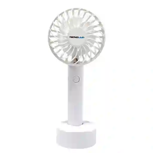 Ventilador Recargable Portátil Base Tecnolab Blanco Tl671w