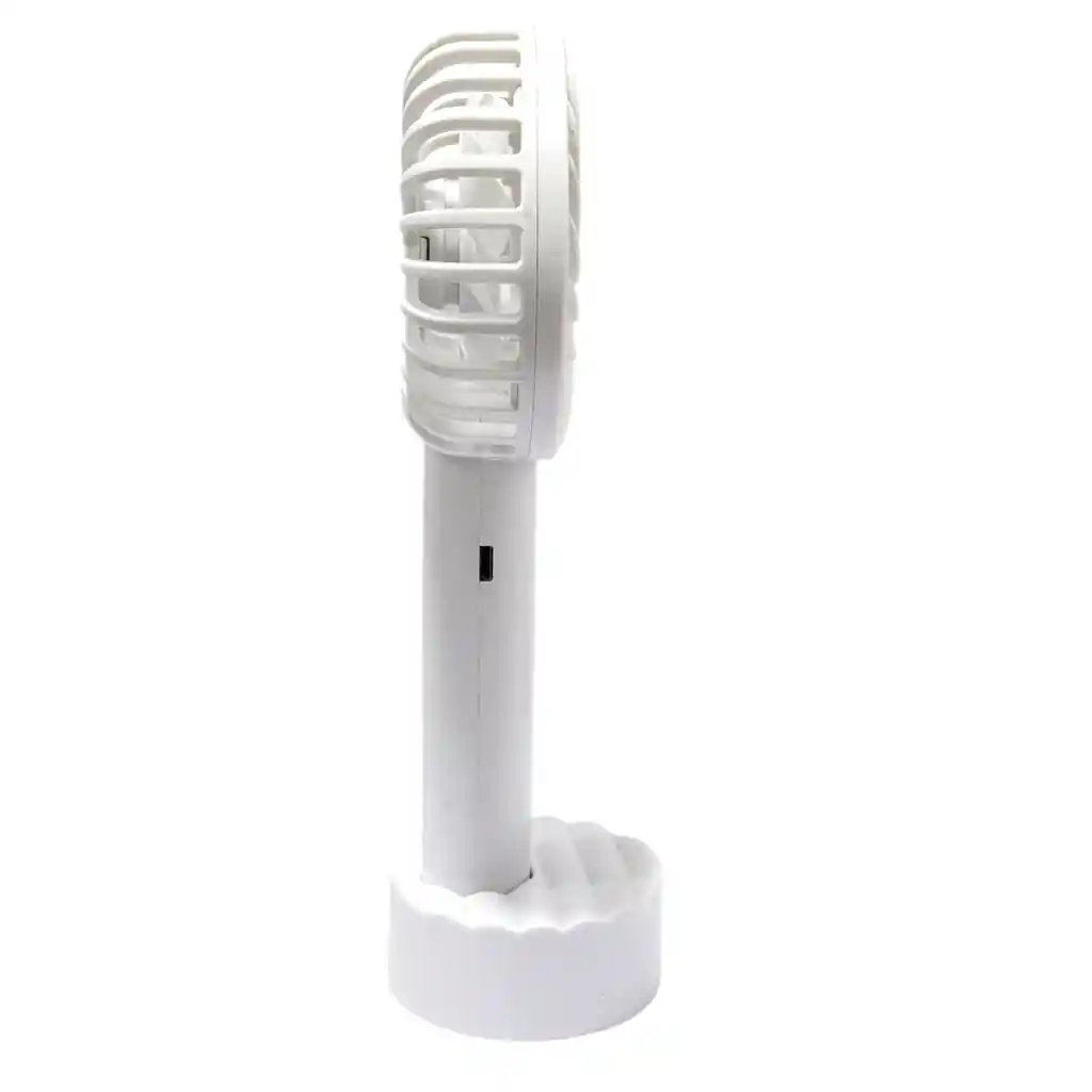 Ventilador Recargable Portátil Base Tecnolab Blanco Tl671w