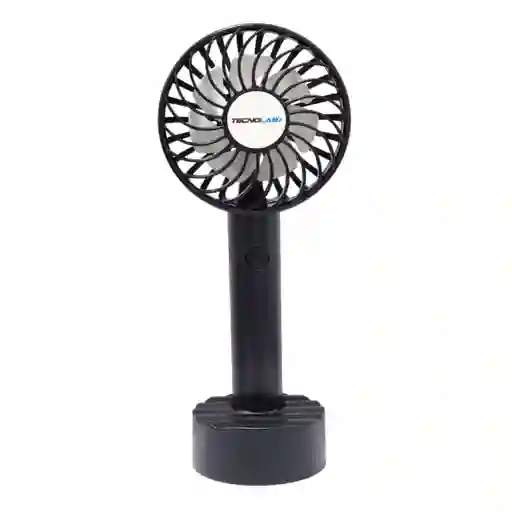 Ventilador Recargable Portátil Base Tecnolab Negro Tl671bk