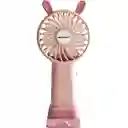 Mini Ventilador Portátil Recargable Rosa Tl672p