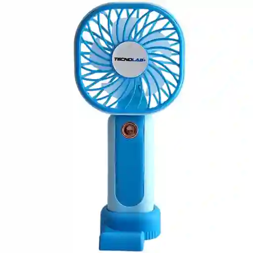 Mini Ventilador Recargable Portátil Azul Tecnolab Tl669bl