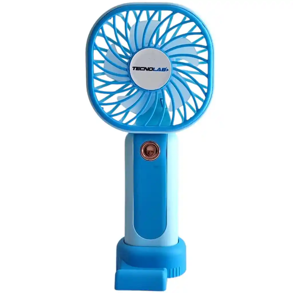 Mini Ventilador Recargable Portátil Azul Tecnolab Tl669bl