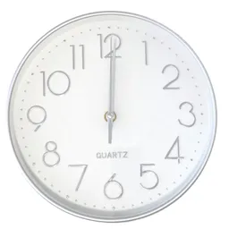 Reloj De Pared Decorativo 25cm Plata Dbg1660