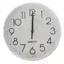 Reloj De Pared Decorativo 25cm Blanco Dbg1662
