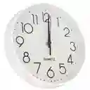 Reloj De Pared Decorativo 25cm Blanco Dbg1662