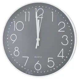 Reloj De Pared Decorativo 30cm Blanco Dbg1664