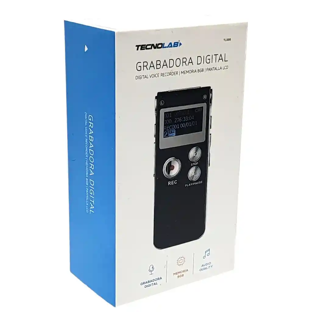 Grabadora De Voz Digital 8gb Mp3 Tl666