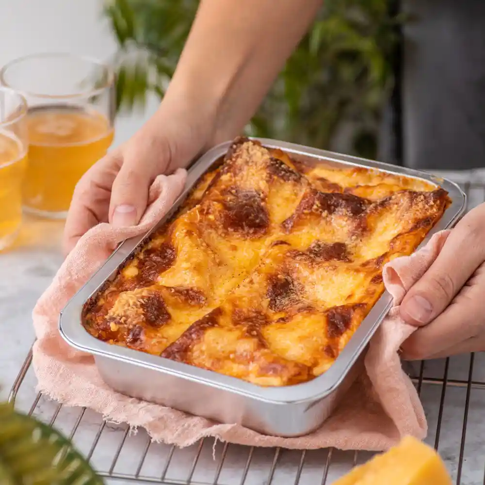 Lasaña De Salmón Y Camarones Familiar Keto Marca Tremus