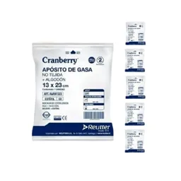 Apósito De Gasa No Tejida + Algodón 13x23 (5 Unidades)