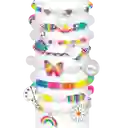 Make It Real Kit De Joyería Pulseras: Arcoíris Y Perlas 598 Piezas