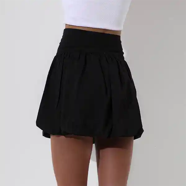 Falda Globo Negra Xs Mujer Raindoor