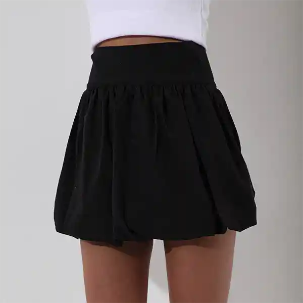 Falda Globo Negra S Mujer Raindoor