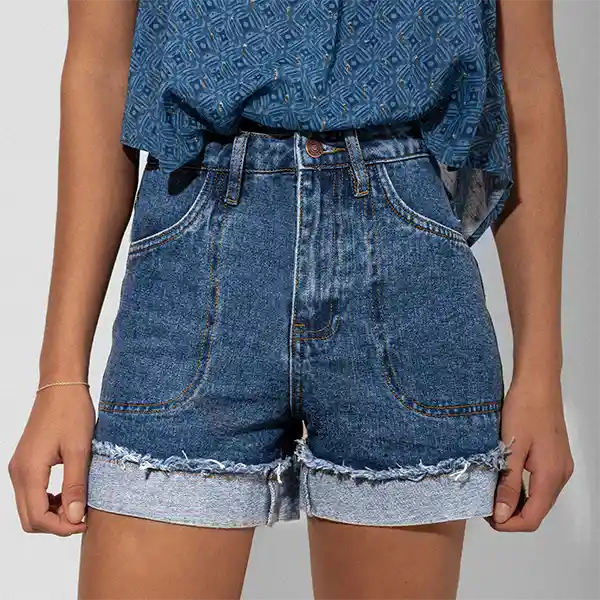 Short Básico Sun Azul 42 Mujer Raindoor