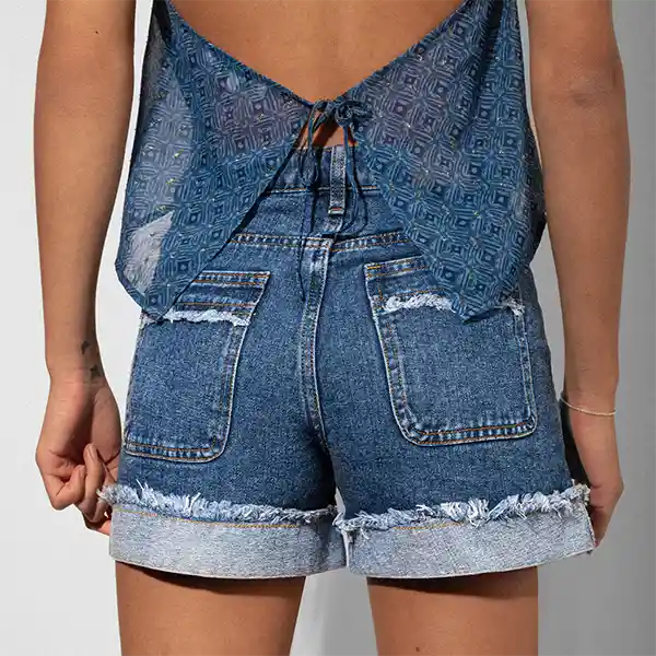 Short Básico Sun Azul 38 Mujer Raindoor