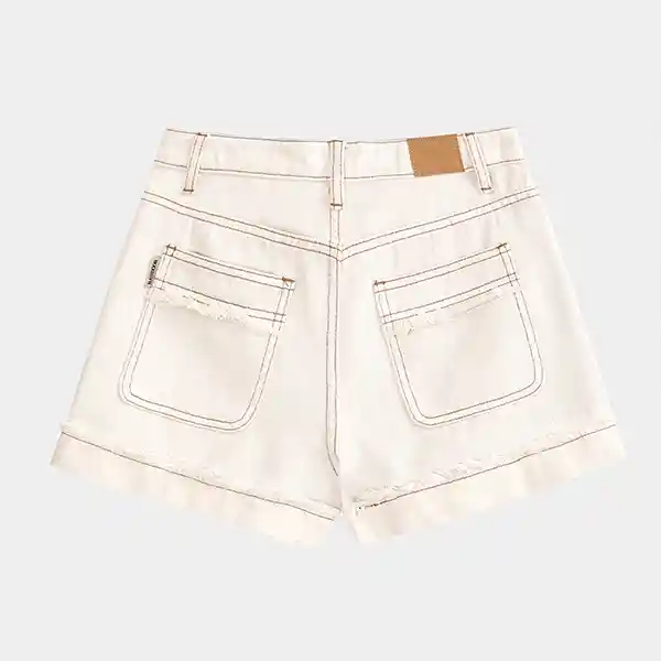 Short Básico Sun Ecru 42 Mujer Raindoor