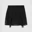 Short Vuelos Frontales Negro L Mujer Raindoor
