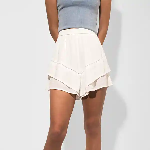 Short Vuelos Ecru S Mujer Raindoor