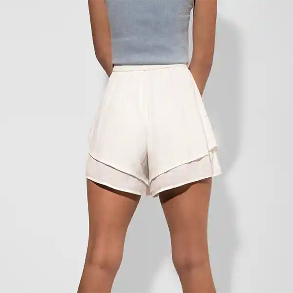 Short Vuelos Ecru S Mujer Raindoor