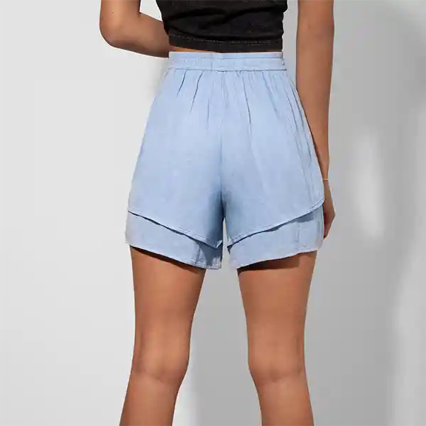 Short Vuelos Azul M Mujer Raindoor