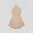 Enterito Corto Halter Ecru S Mujer Raindoor