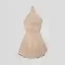 Enterito Corto Halter Ecru L Mujer Raindoor