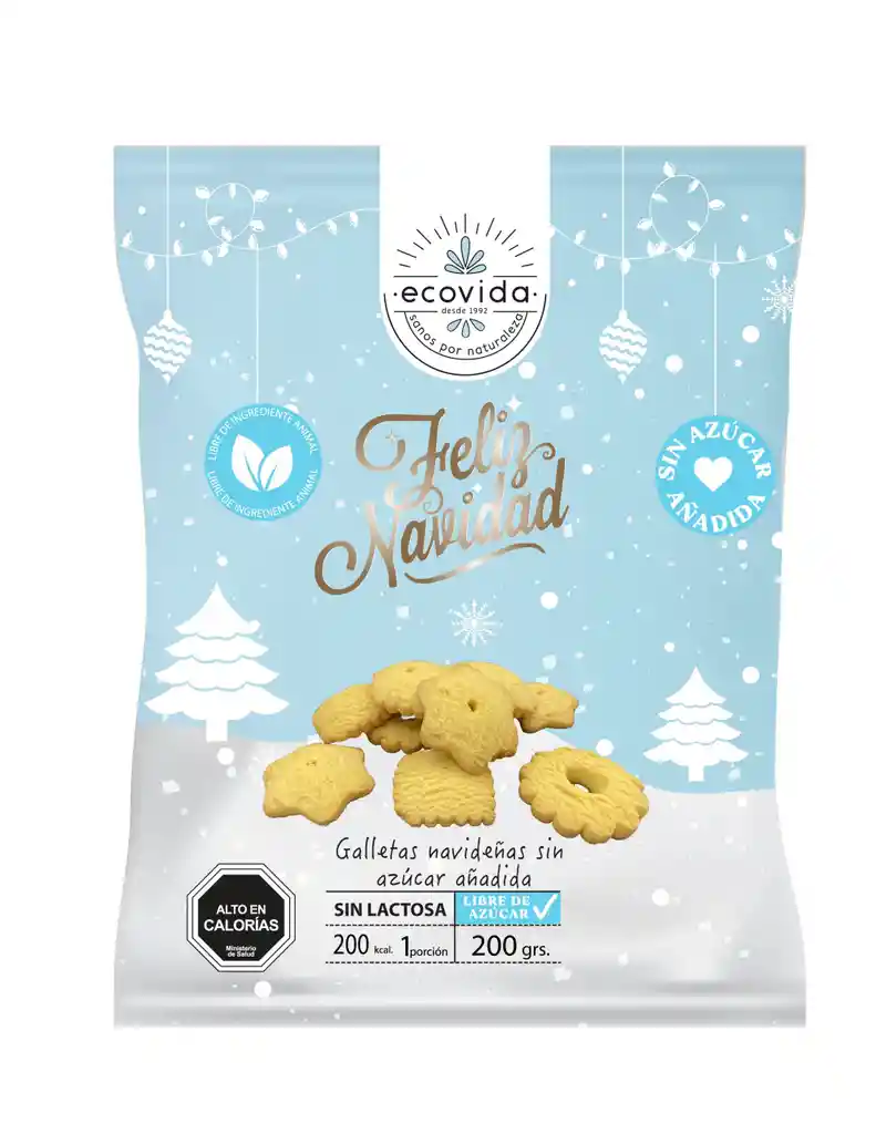 Galletas Navideñas Ecovida 200 Grs