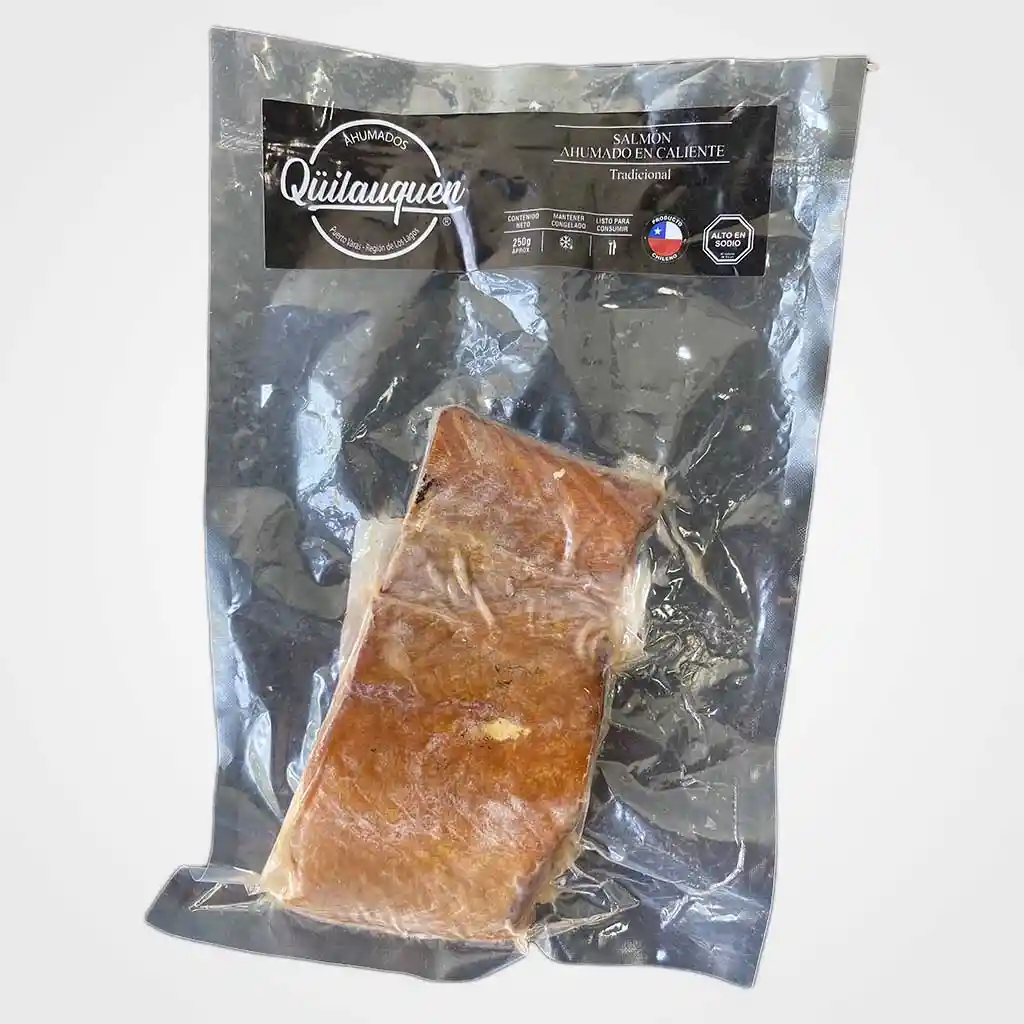 Salmon Ahumado En Caliente Tradicional 250 Grs Quilauquen