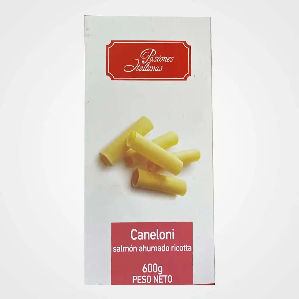 Caneloni Salmon Ahumado Ricota 600 Grs