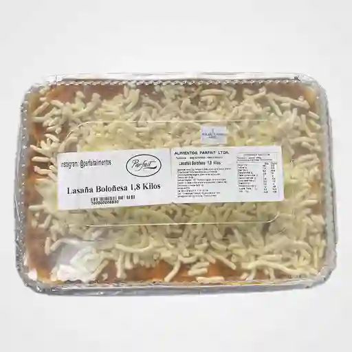 Lasaña Bolognesa 1,8 Kgs