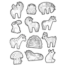 Crocodile Creek Stickers Para Colorear Unicornios +5 Crayons + Scene