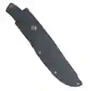 Cuchillo Buffalo River Bowie Black 27cms 190gr Goma Negra Con Funda