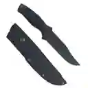 Cuchillo Buffalo River Bowie Black 27cms 190gr Goma Negra Con Funda