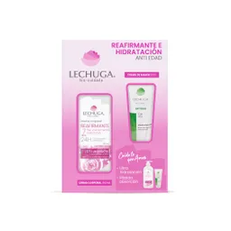 Estuche Lechuga Reafirmante E Hidratación Crema Corporal 350 Ml + Crema De Manos 50 Gr