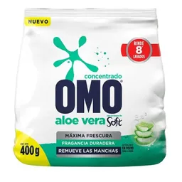 Detergente En Polvo Omo Soft Aloe Vera 400 Gr.