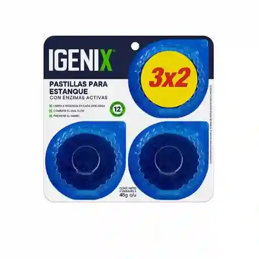 Pastilla Estanque Igenix 3 Unidades