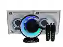 Parlante Karaoke Bluetooth Portatil Ys-110 Micrófonos Luces
