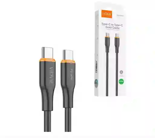 Cable Tipo C A Usb-c Carga Rápida 60w 1 Metro Vidvie