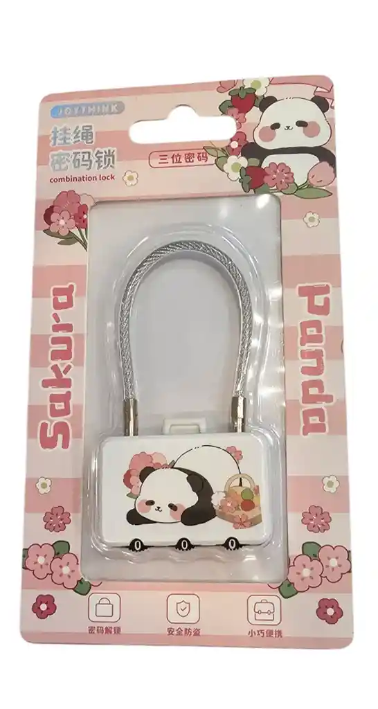 Sakura Candado Con Clave Panda