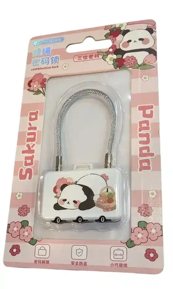 Sakura Candado Con Clave Panda