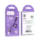 Cable Usb A Lightning Para Iphone 12w 25cm - Hoco X96 Negro