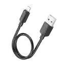 Cable Usb A Lightning Para Iphone 12w 25cm - Hoco X96 Negro
