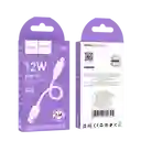 Cable Usb A Lightning Para Iphone 12w 25cm - Hoco X96 Blanco