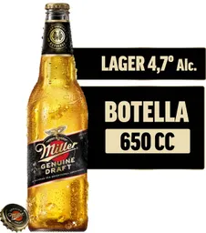 Cerveza Miller Botella 650cc