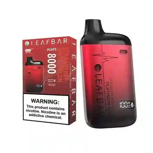 Vaper Desechable Strawberry Watermelon Ice Leafbar Platinum 8000 Puff