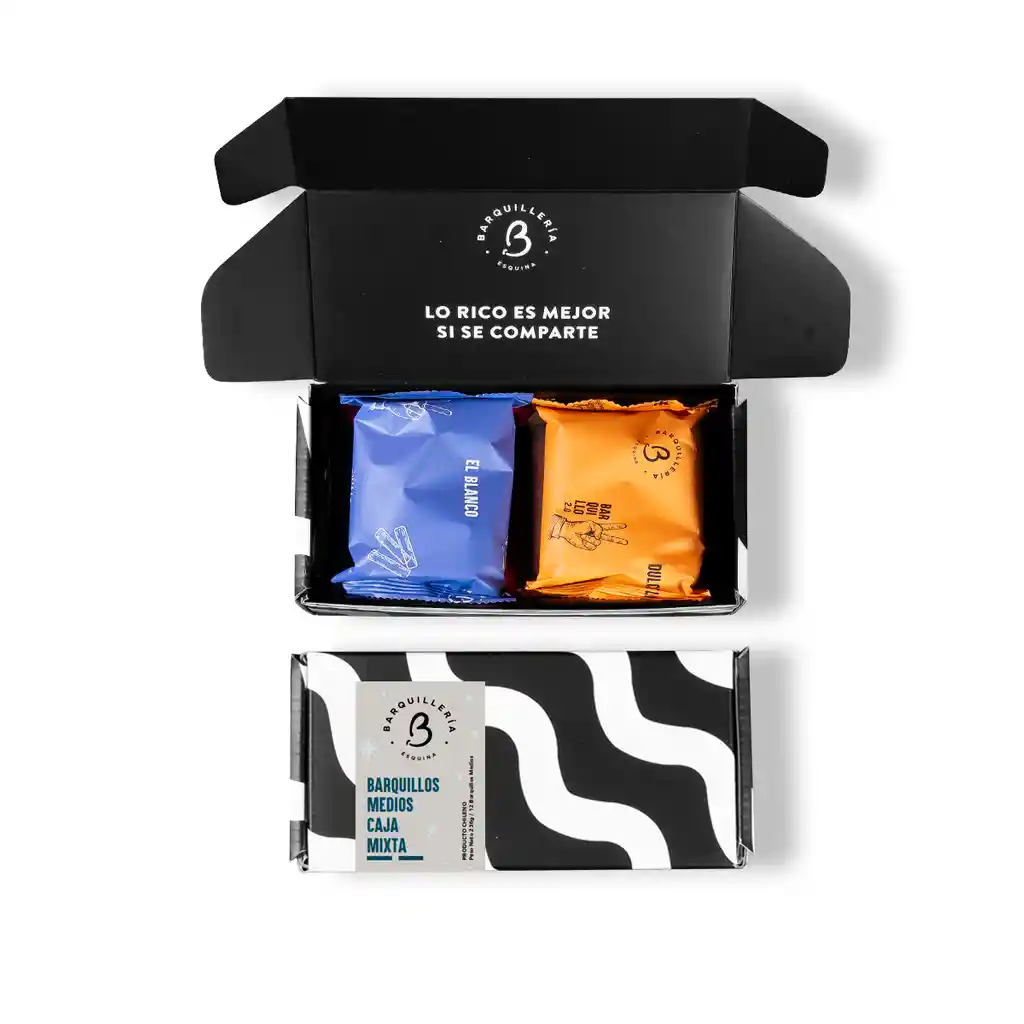 Barquillos Medios Mixtos Caja De 12u