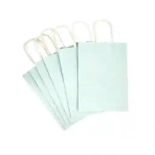Bolsa Papel Pastel Celeste 6 Unidades