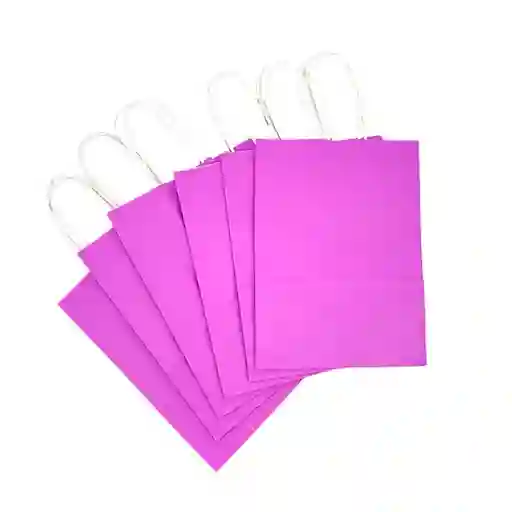 Bolsa Papel Pastel Lila 6 Unidades