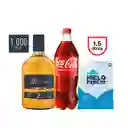 Promo Pisco Mistral 1 Lt + Coca Orig 1.5 L + Hielo 2k